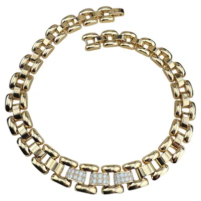 Pre-owned Chopard Necklace  La Srada Yellow Gold & Diamonds