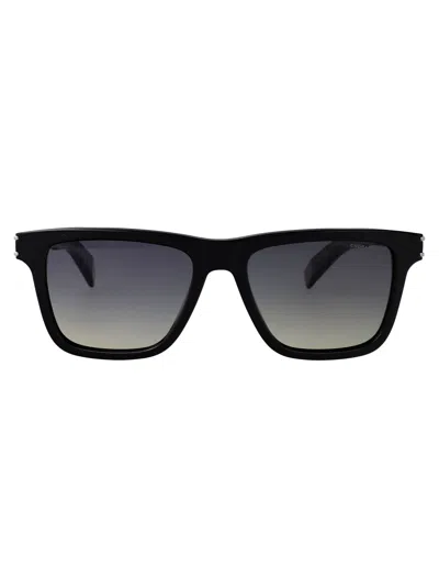 Chopard Nero Lucido Metal Sunglasses In Pattern