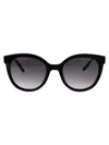 Chopard Geometric Sunglasses Sch405 S 0700 In Black