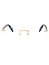 Chopard Oro Rose' Lucido Totale Metal Glasses In Gold