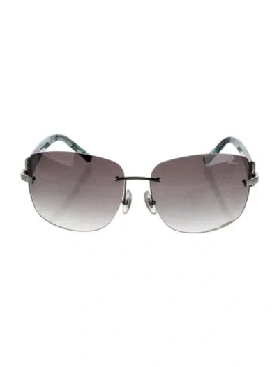 Pre-owned Chopard Oversize Gradient Sunglasses In Blue