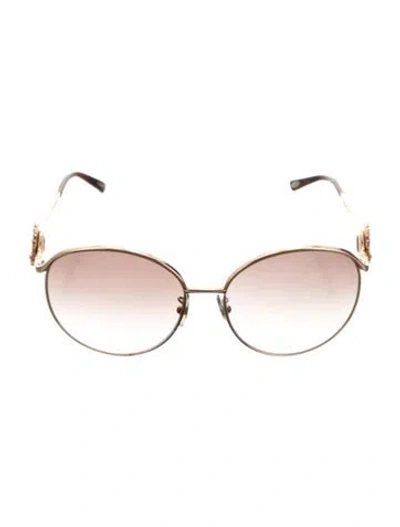 Pre-owned Chopard Oversize Gradient Sunglasses In Gold