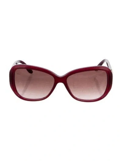 Pre-owned Chopard Oversize Gradient Sunglasses In Purple