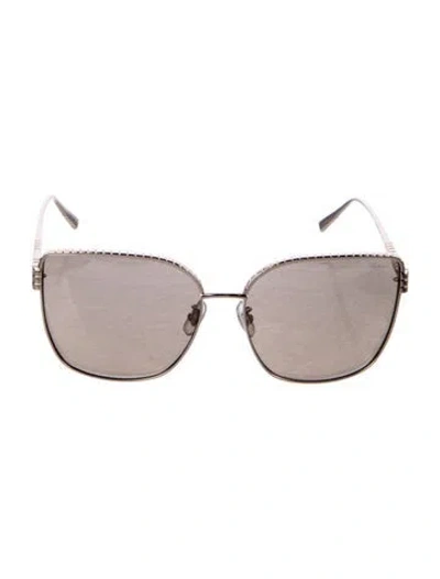 Pre-owned Chopard Oversize Tinted Sunglasses In Gold