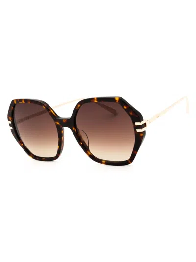 Chopard Oversized Acetate Sunglasses For Women In Brown