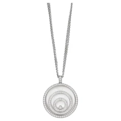 Pre-owned Chopard Pavé Diamond 18ct White Gold Happy Spirit Pendant