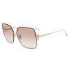 Chopard Pink Gradient Square Ladies Sunglasses Schf72m 300x 62 In Brown