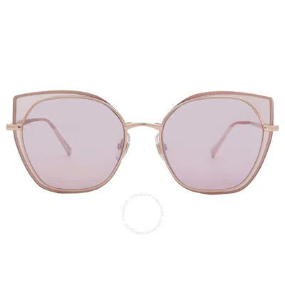 Chopard Pink Mirror Cat Eye Ladies Sunglasses Schf74m 8fcx 59 In Gold