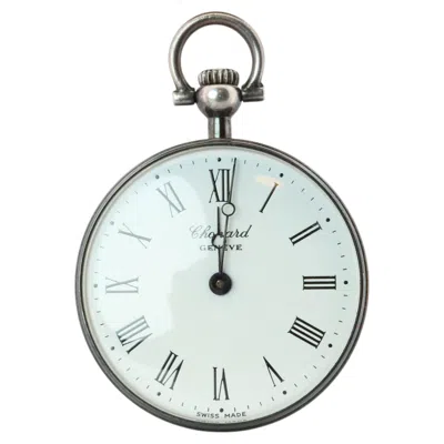 Pre-owned Chopard Pocket Watch. Vintage Luc  Sterling Silver Manual 3021 Watch In Multi