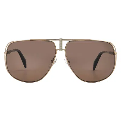 Chopard Polarized Brown Pilot Unisex Sunglasses Schg91v 8ffp 65 In Beige