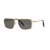 Chopard Polarized Brown Rectangular Men's Sunglasses Schg90 300p 60 In Gold
