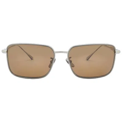 Chopard Polarized Brown Rectangular Unisex Sunglasses Schf84m E56p 59 In Neutral