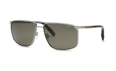 Chopard Polarized Green Rectangular Men's Sunglasses Schl52 508p 64 In ["grey","green"]