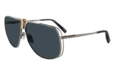 Chopard Polarized Grey Pilot Unisex Sunglasses Schg91v 509p 65 In Pink