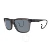Chopard Polarized Grey Square Men's Sunglasses Sch156m 9mbp 57