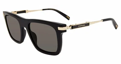 Chopard Polarized Grey Square Men's Sunglasses Sch365 700p 55 In ["grey","black"]