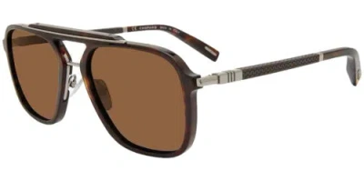 Pre-owned Chopard Polarized Havana Navigator Sunglasses - Sch29157722p Made In Italy In Brown