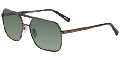 Pre-owned Chopard Polarized Men's Gunmetal Navigator Sunglasses- Schd5362568p - Italy In Grey/green