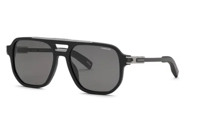 Chopard Polarized Smoke Navigator Men's Sunglasses Sch412 703p 57 In ["black"]
