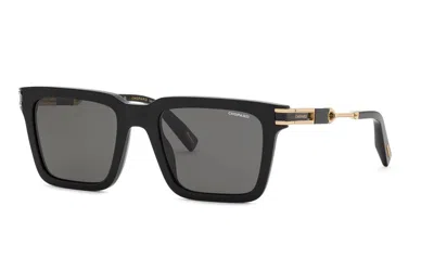 Chopard Polarized Smoke Square Men's Sunglasses Sch411 700p 54 In ["black"]