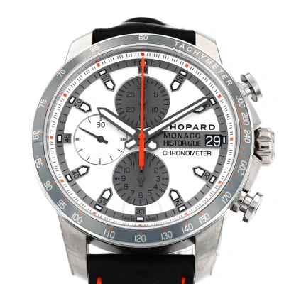 Chopard Gpmh Race Edition Chronograph Tachymeter Silver Dial Men's Watch 168570-3002 In Black / Grey / Silver