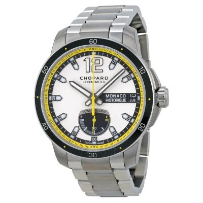 Chopard Grand Prix De Monaco Historique Power Control Silver Dial Men's Watch 158569-3001 In Black / Silver