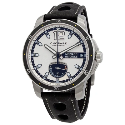 Chopard Grand Prix De Monaco Historique Silver Dial Men's Watch 168569-3004 In Black / Grey / Silver