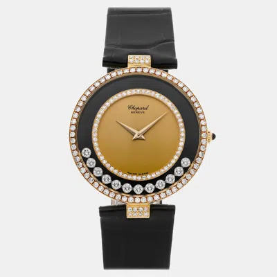 Pre-owned Chopard Happy Diamonds 212563-0001 Quartz 33 Mm In Multi