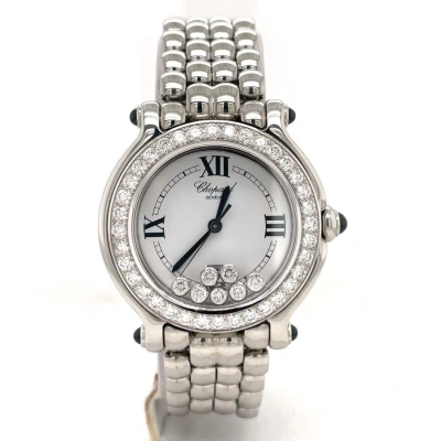 Chopard Happy Sport Quartz Diamond White Dial Ladies Watch 8236 In Metallic