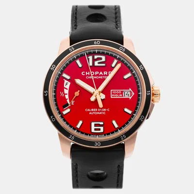 Pre-owned Chopard Mille Miglia Gts Power Control 161296-5002 In Red