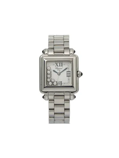 Pre-owned Chopard  Happy Sport 27mm In White