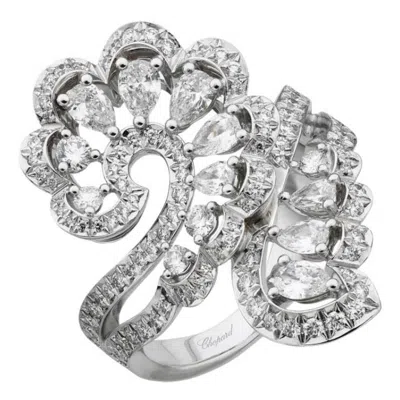 Chopard Precious Lace Vague White Gold Diamond Ring In Metallic