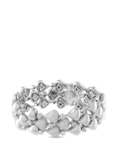 Pre-owned Chopard Pushkin Diamond Bracelet In Silver