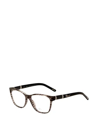 Chopard Rectangle-frame Glasses In Grey