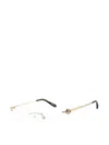 Chopard Ladies Rose Gold Tone Rectangular Eyeglass Frames Vchf87s In Multi
