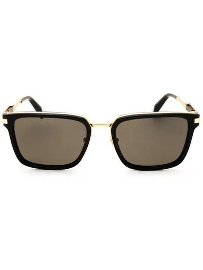 Chopard Rectangular Metal Men's Sunglasses In Black