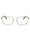 Chopard Rectangular Metal Women's Eyeglasses In Black