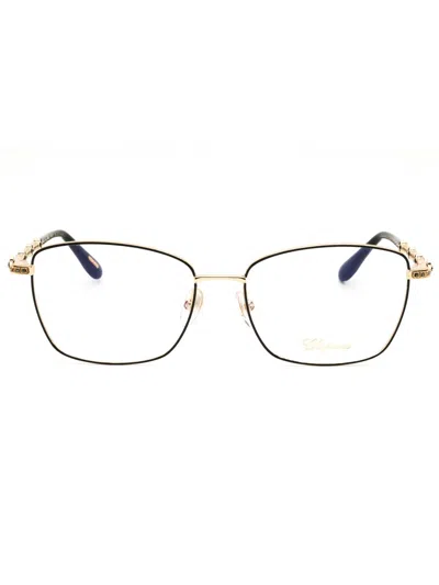 Chopard Rectangular Metal Women's Eyeglasses In Black