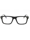 Chopard Refined Rectangular Men's Eyeglasses - Size 50-59.9 In Black