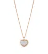 CHOPARD ROSE GOLD AND DIAMOND HAPPY DIAMONDS ICON PENDANT