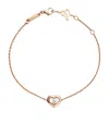 Chopard Rose Gold And Diamond Happy Diamonds Icons Bracelet In Rose Gold