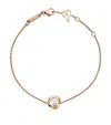 Chopard Rose Gold And Diamond Happy Diamonds Icons Bracelet In Rose Gold