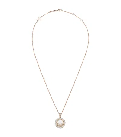 Chopard Rose Gold And Diamond Happy Diamonds Icons Joaillerie Necklace