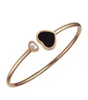 Chopard Rose Gold And Diamond Happy Hearts Bangle In Rose Gold
