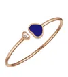 Chopard Rose Gold And Diamond Happy Hearts Bangle In Rose Gold