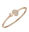 Chopard Rose Gold And Diamond Happy Hearts Bangle In Rose Gold