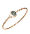 Chopard Rose Gold And Diamond Happy Hearts Bangle In Rose Gold