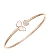 Chopard Rose Gold And Diamond Happy Hearts Bangle In Rose Gold