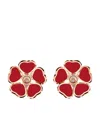 Chopard Rose Gold And Diamond Happy Hearts Flowers Clip-on Earrings In Rose Gold