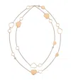 Chopard Rose Gold And Diamond Happy Hearts Golden Hearts Sautoir Necklace In Rose Gold